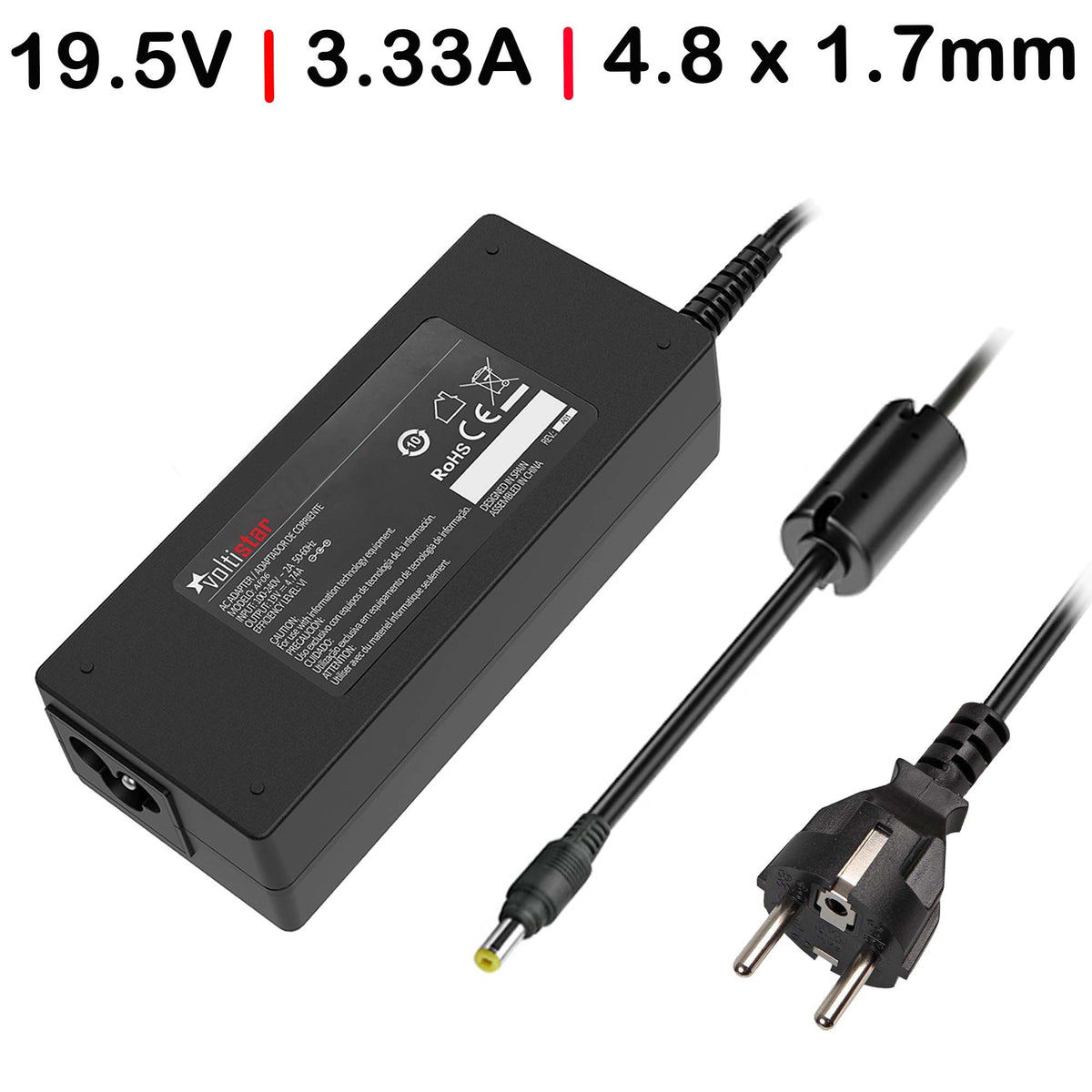 Cargador Para Portátil Hp Envy 6 6-1003Tu 13-1000 19.5V 3.33A