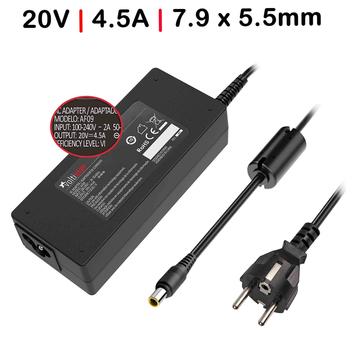 Cargador Para Portátil Lenovo Thinkpad T420 20V 4,5A 7.9X5.5Mm