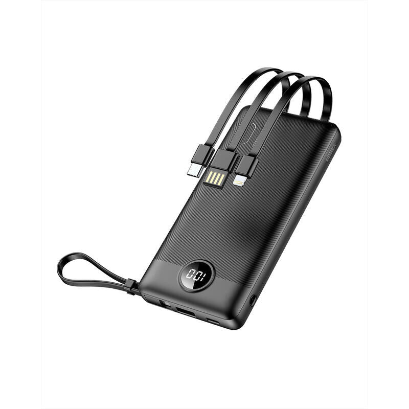 Cargador Powerbank Veger C10 10000mah Vg-W1116 With Cables Built In