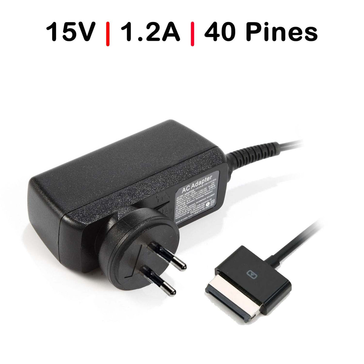 Cargador Para Tablet Asus Trasnformer Pad Tf300 Tf300T Tf300 15V 1.2A 18W 40 Pines