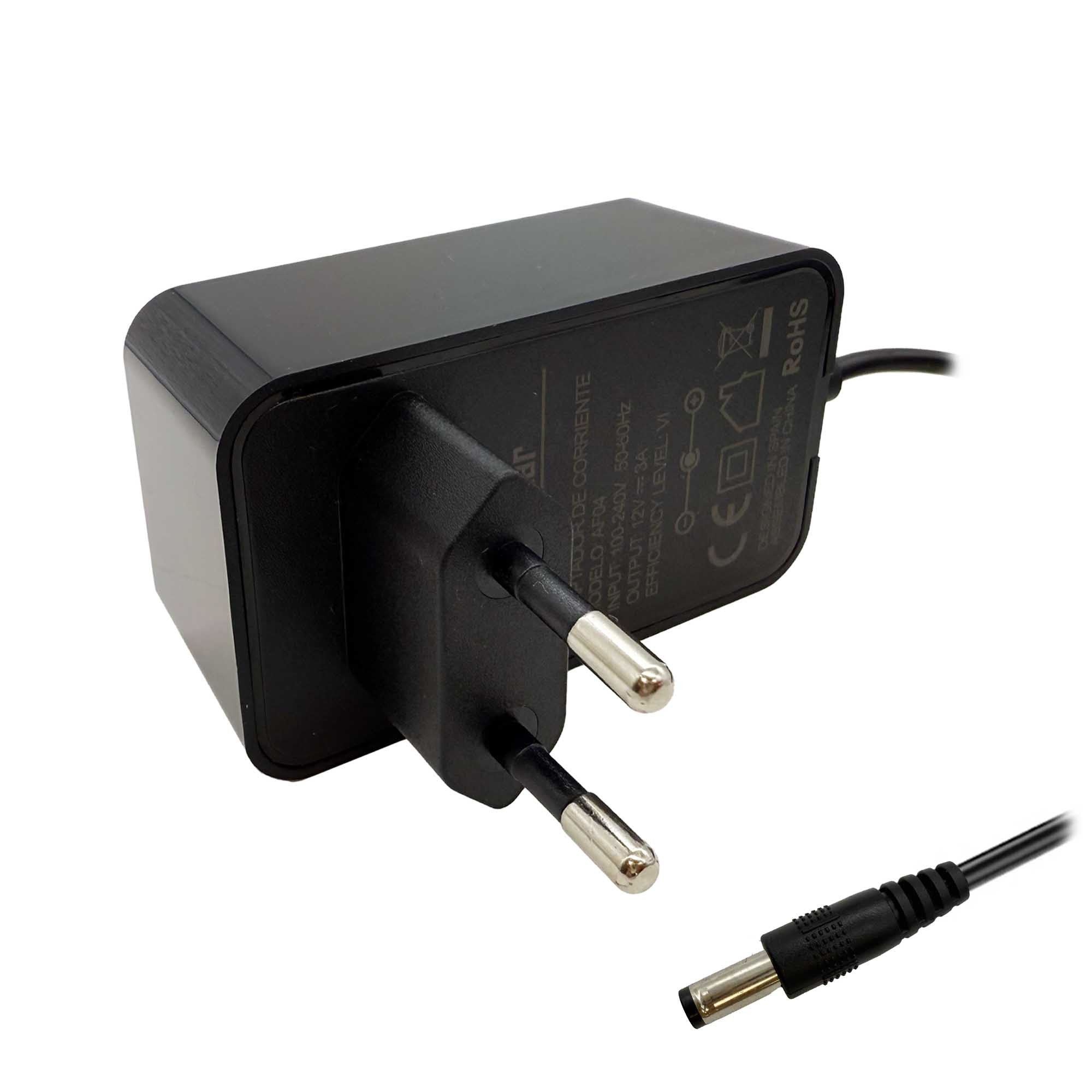 Cargador Para Tiras Leds Routers Cámaras De Seguridad 12V 3A 5.5X2.5Mm