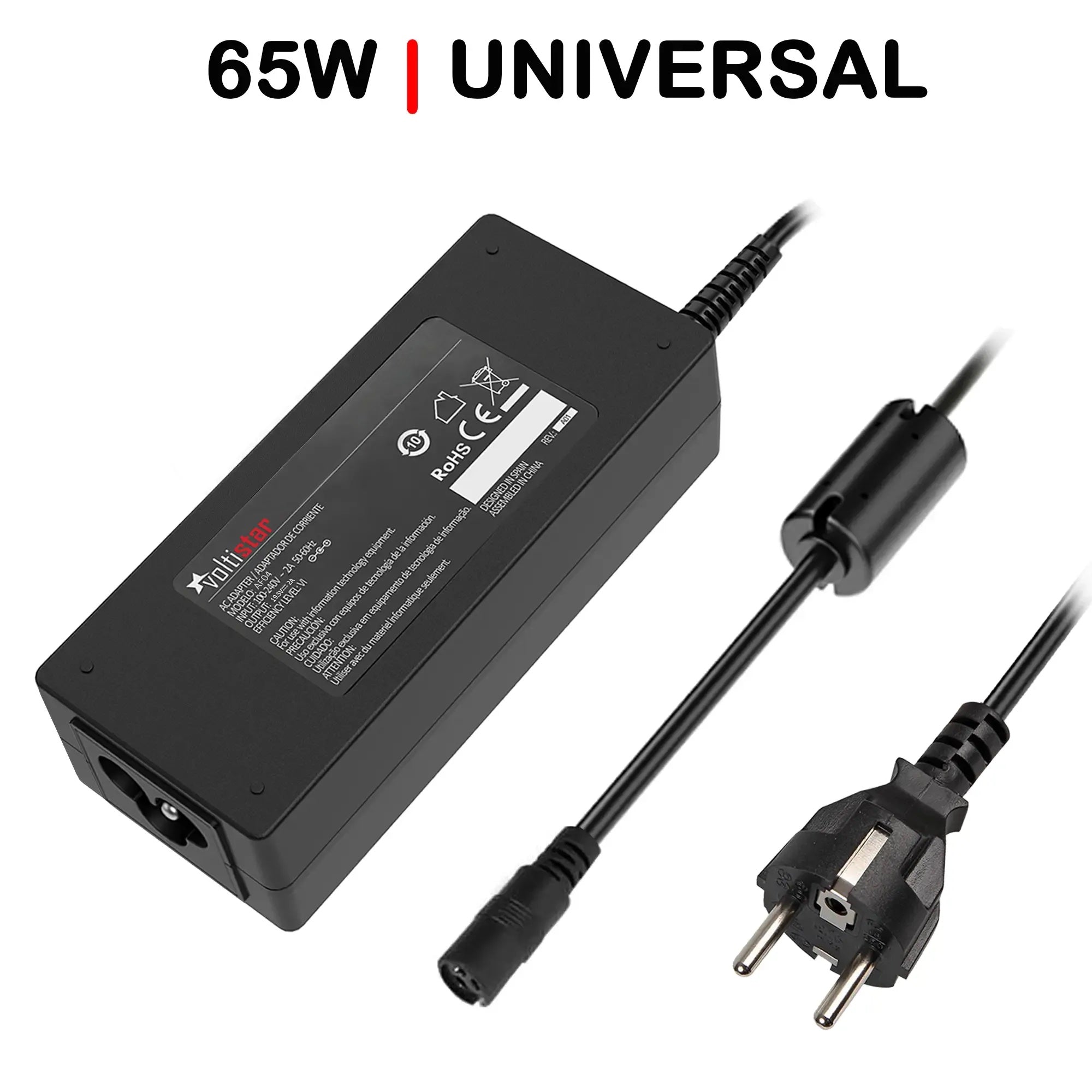 Cargador Universal Ultra Portable 15-20V 65W 10Tips