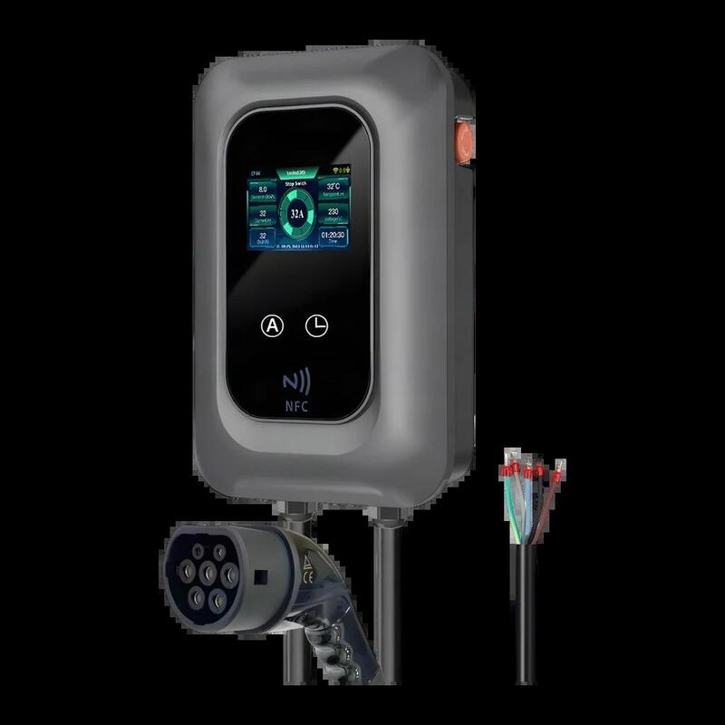 Cargador Vehículo Eléctrico Ycl Dlb 11kw Trifásico Tipo 2 Con App Wifi Rfid Ip54