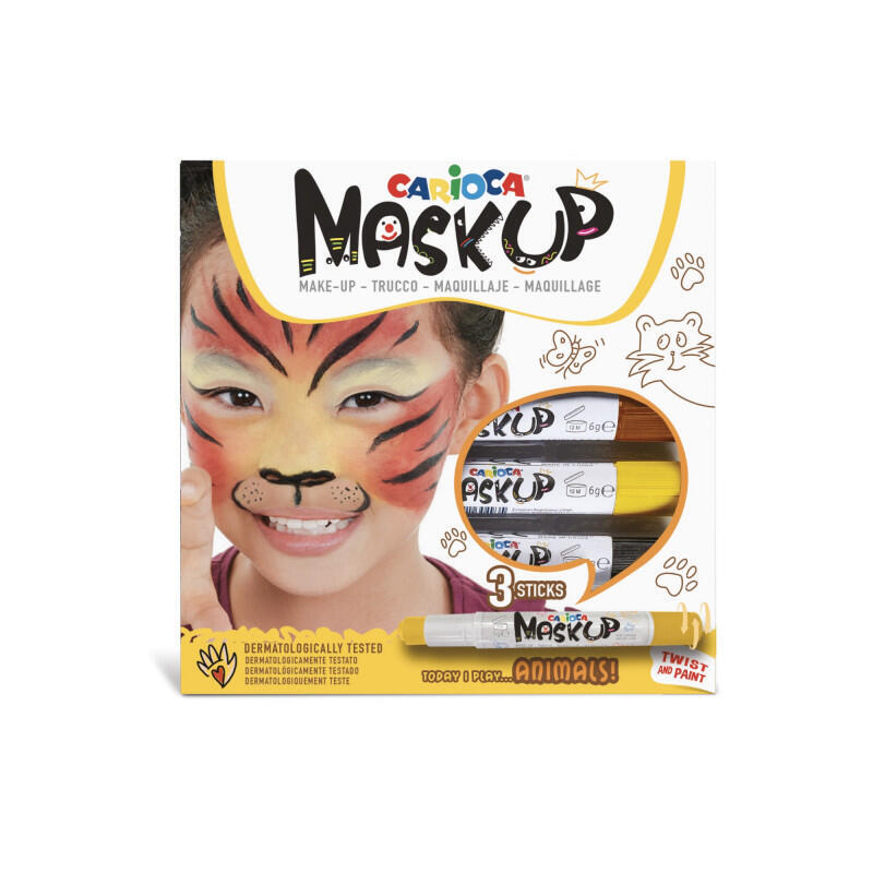 Carioca Colori Pelle Pack De 3 Colores Para La Piel En Barra - Colores Brillantes - Lavables - Base Agua - Incluye Dos