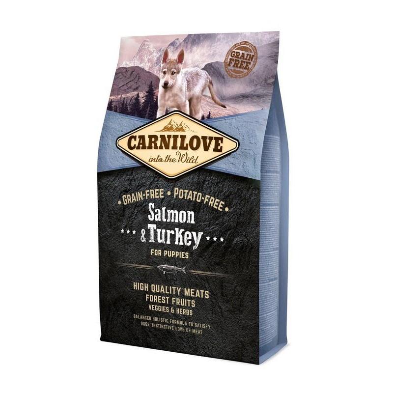Carnilove Salmon&Turkey Puppies - Alimento Seco Para Cachorros - 4 Kg