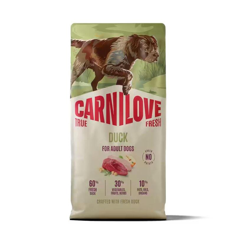 Carnilove True Fresh  Dog Dry Duck For Adult All Breeds 12 Kg