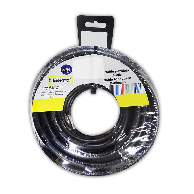 Carrete Manguera Acrilica 4x1,5mm 1000v Negra 15m