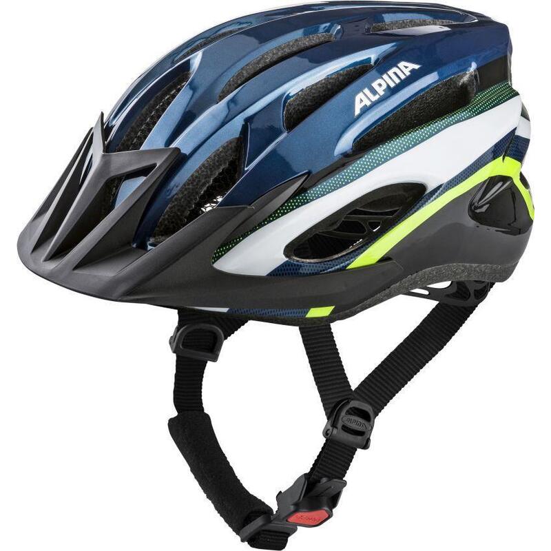 Casco De Bicicleta Alpina Mtb17 Azul Oscuro-Neón 54-58