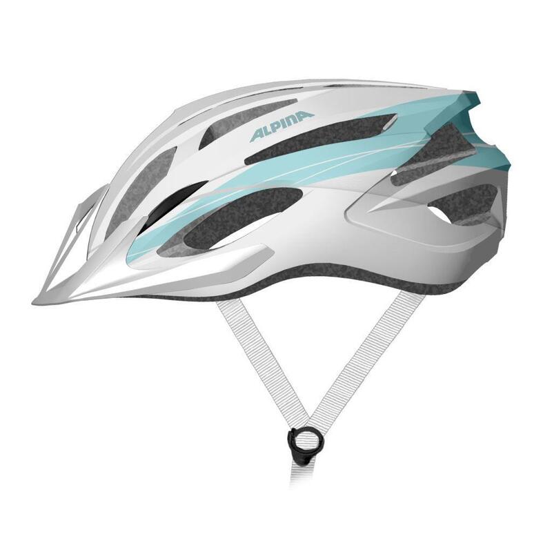 Casco De Bicicleta Alpina Mtb17 Blanco-Azul Claro 54-58