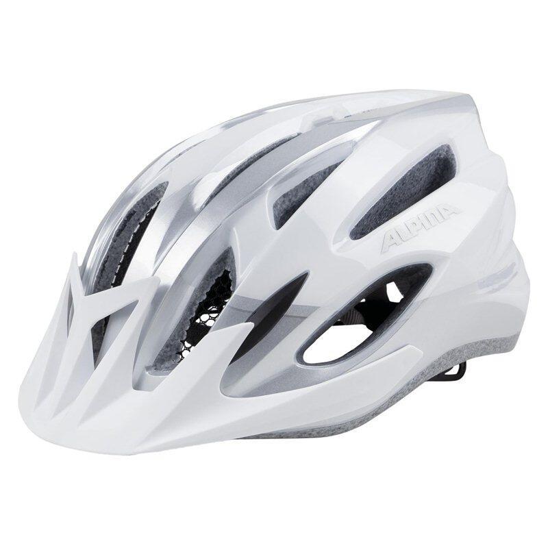 Casco De Bicicleta Alpina Mtb17 Blanco-Plateado 54-58