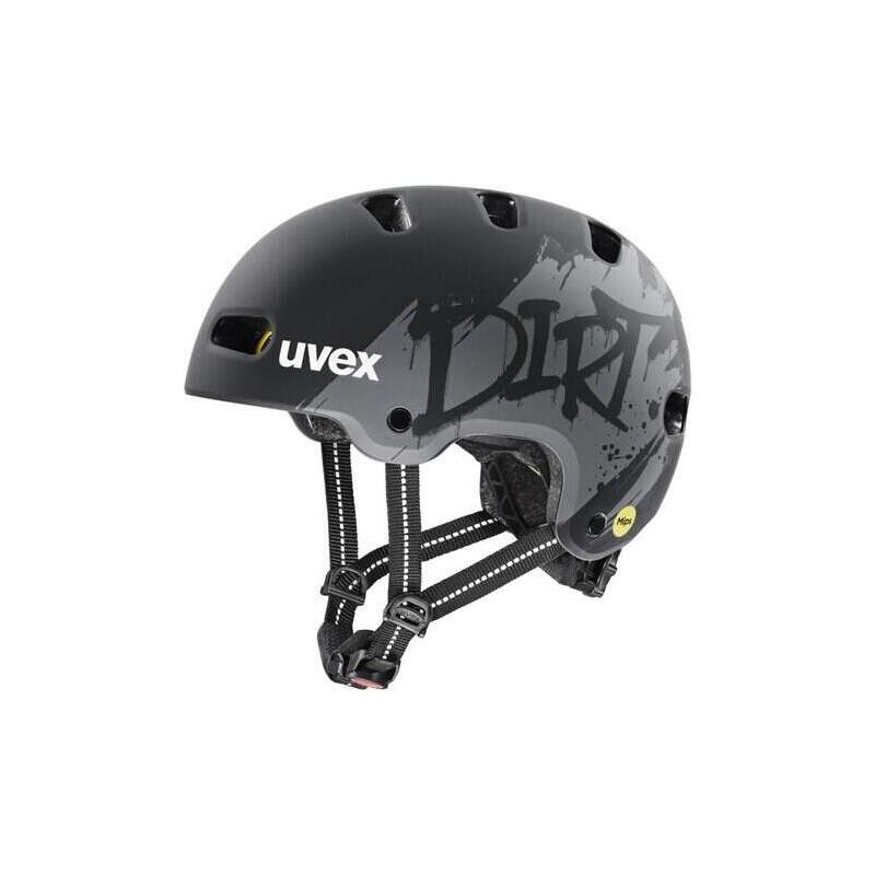 Casco De Bicicleta Infantil Uvex Kid 4 Style Mips, Negro Mate.