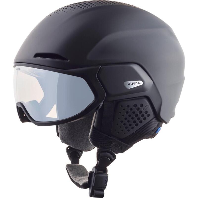 Casco De Invierno Alpina Alto V Negro Mate 59-63