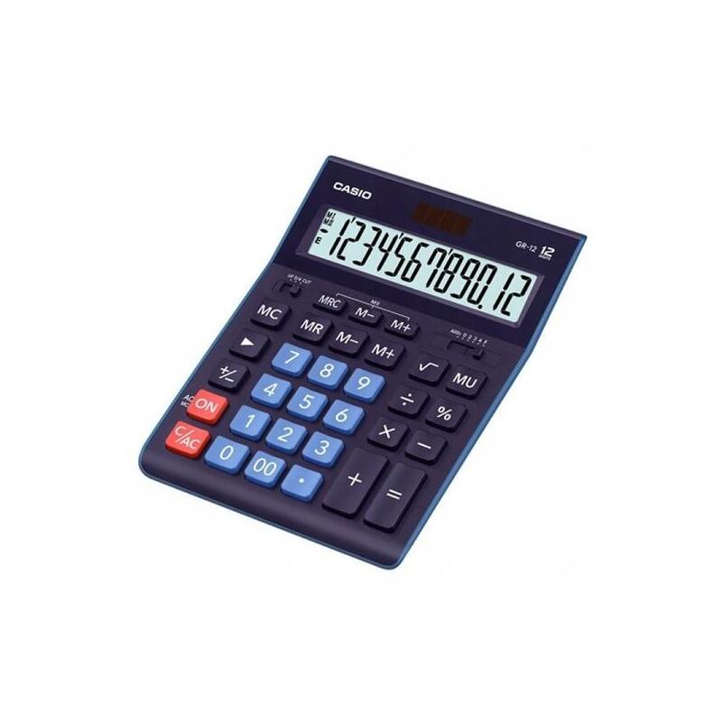 Casio Calculadora De Oficina Sobremesa 12 Dígitos Azul Marino
