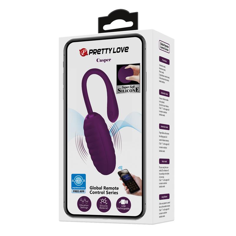 Pretty Love - Casper Huevo Vibrador Recargable Morado