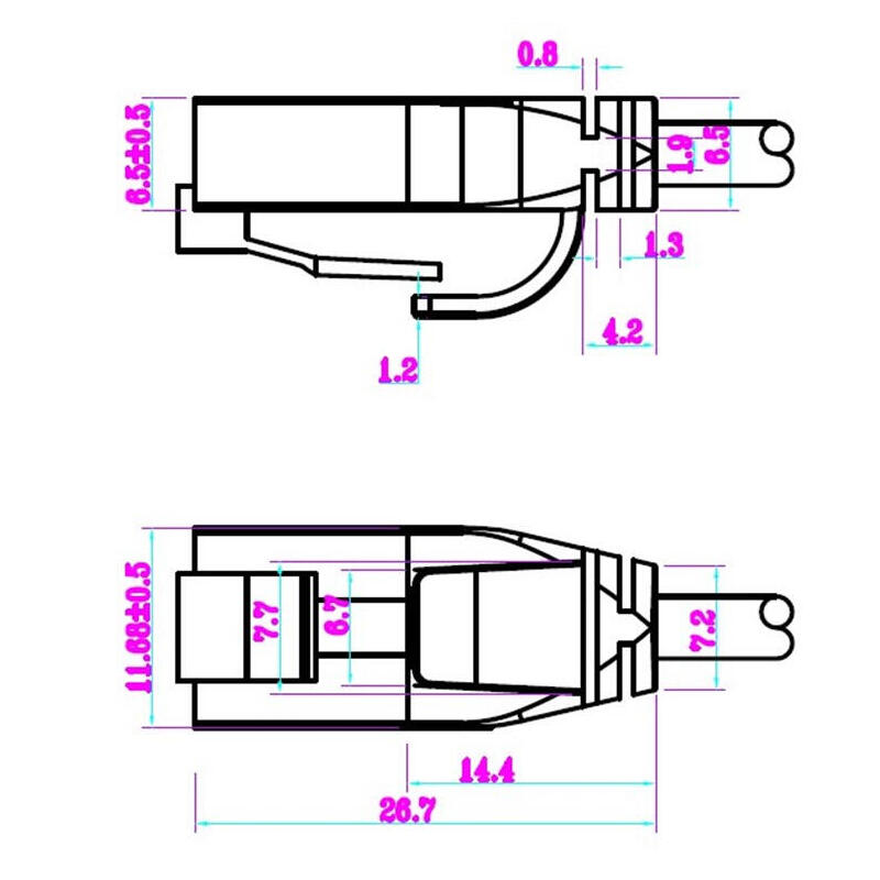 Cat 6 Slim Patch Cable U/Utp,Grey, 2 M - Cu