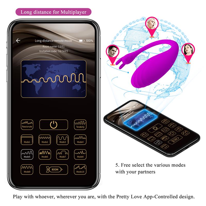 Pretty Love Catalina Masajeador Free App - Lila