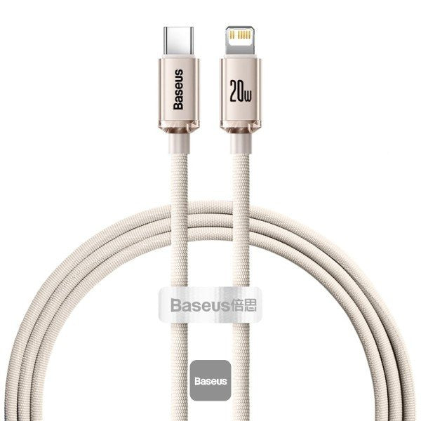 Cable Baseus Cajy001304  De Conector Lightning 1,2 M Rosa
