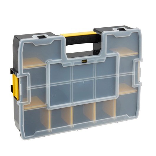 Caja De Herramientas Stanley Cubix 1-94-745 Pieza Pequeña Negro, Transparente, Amarillo Negro/Amarillo, Caja Para Piezas Pequeñas, Negro, Transparente, Amarillo, 90 Mm, 430 Mm, 330 Mm