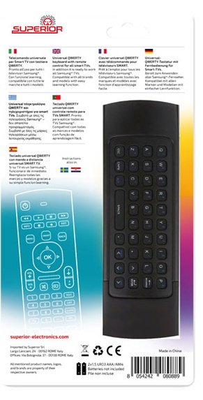 Superior Telecomando Universale Con Tastiera Qwerty Per Smart Tv
