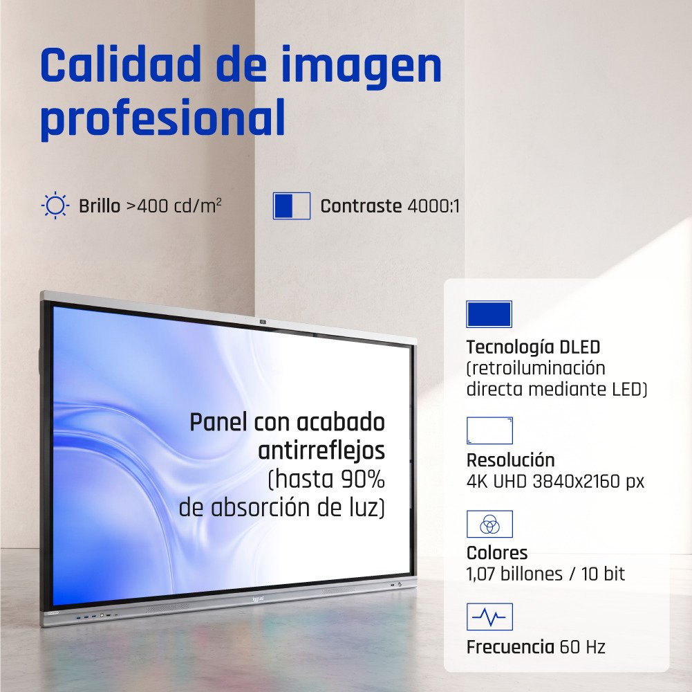 EAN 8435364318805 - iggual Orchid 65" Panel plano interactivo 165,1 cm (65") LED Wifi 400 cd / m² 4K Ultra HD Negro Pantalla  imagen 5