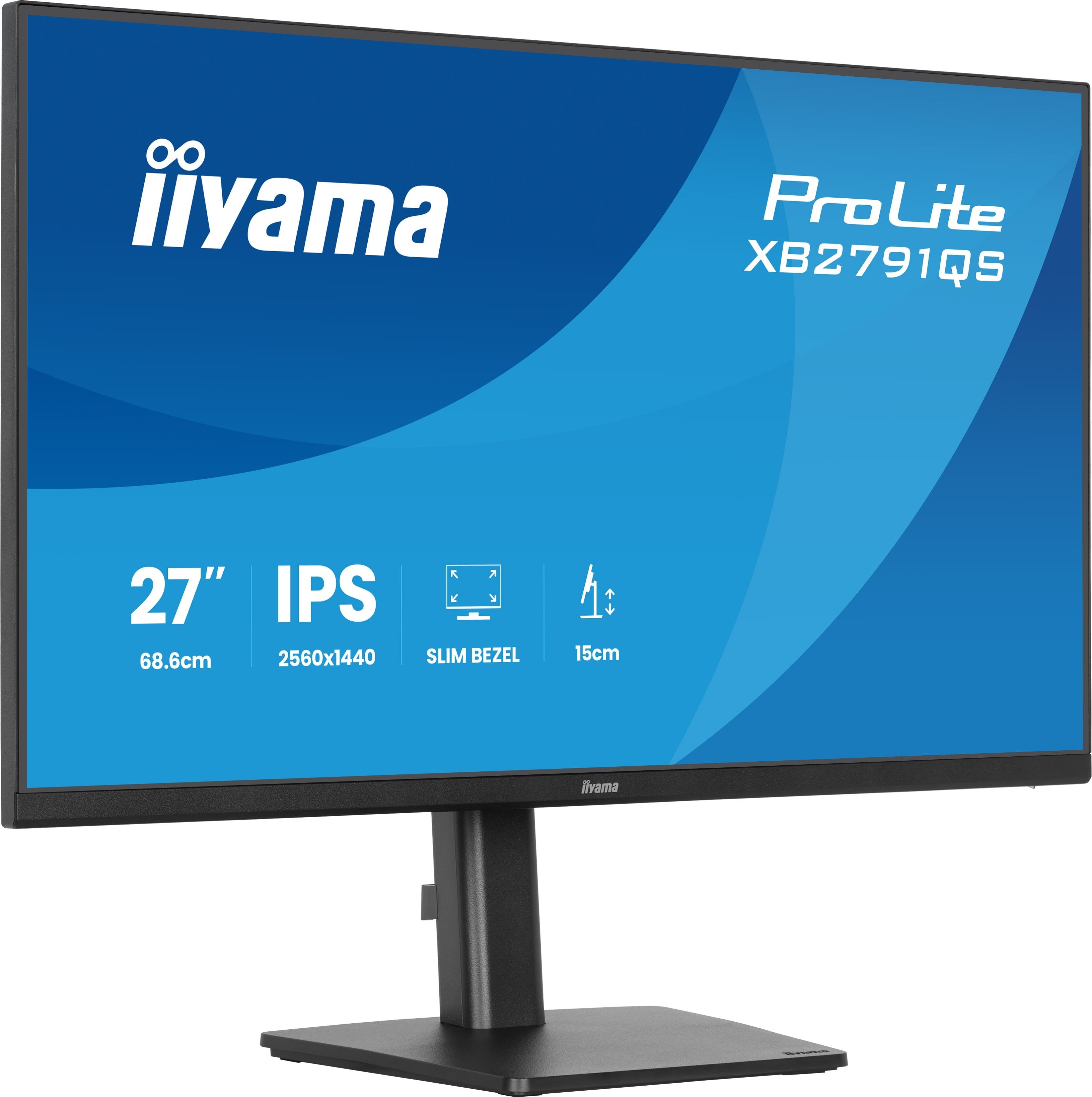 Monitor Iiyama 27" Ips, 4-Side Slim Bezel  2560x1440 75hz