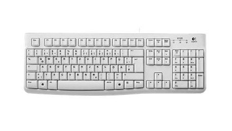 Teclado Alemán Logitech Keyboard K120 For Business Usb Qwertz Blanco