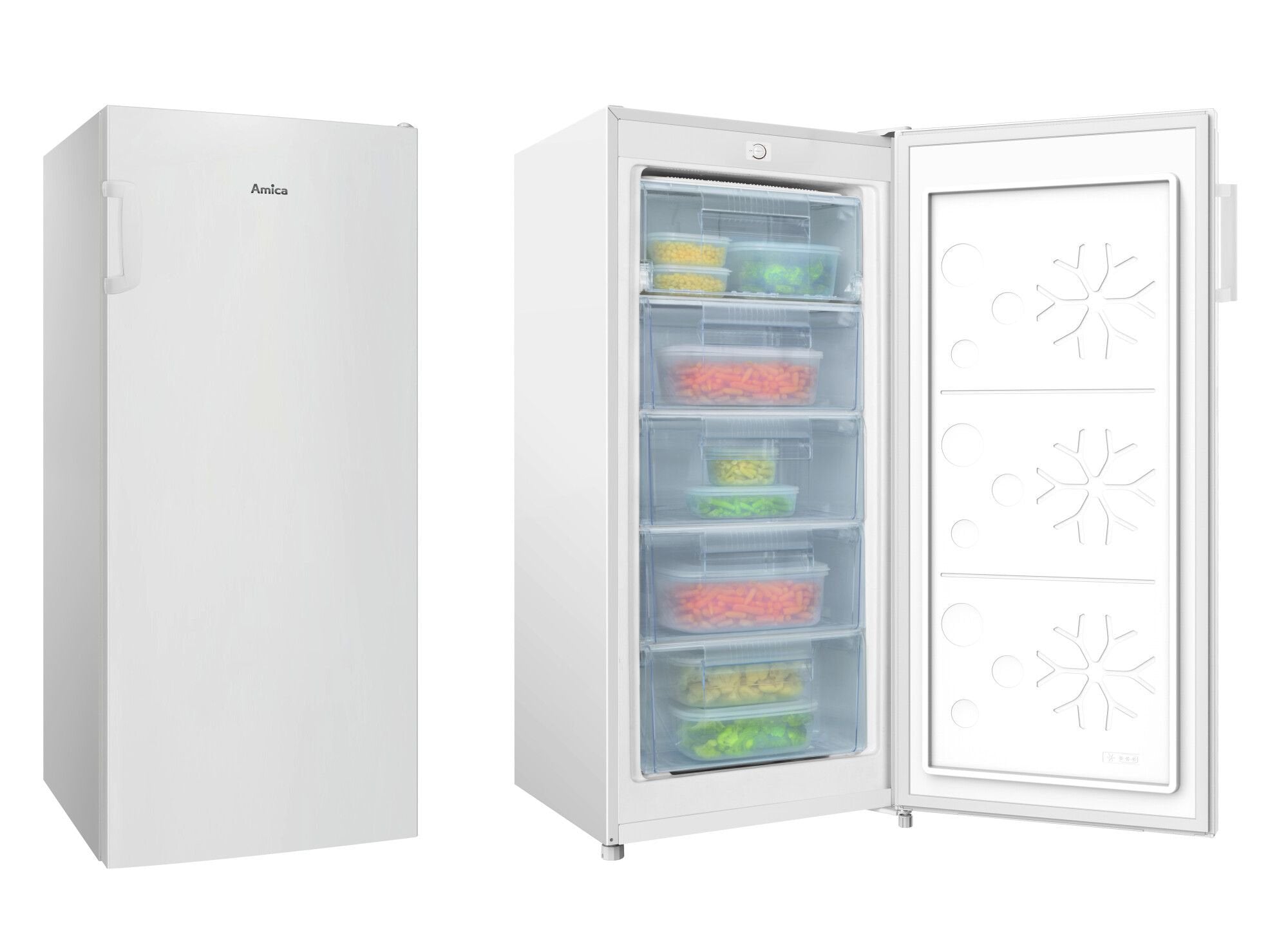 EAN 5906006946746 - Amica GS 321 110 W Congelador vertical Independiente 145 L Blanco imagen 4
