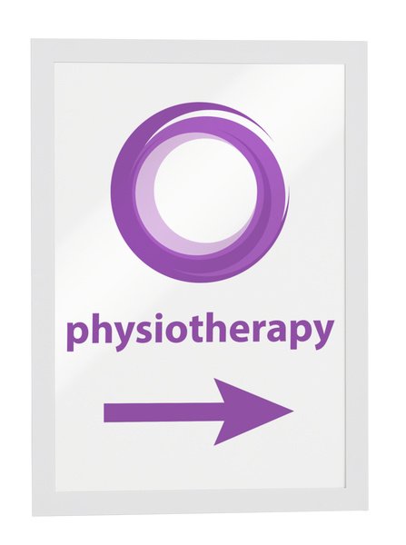 Durable Duraframe - Soporte Para Documentos - Apto Para Montaje En Pared, Fijación De Puerta - Para A4 - Doppelseitig - Blanco (Paquete De 2)