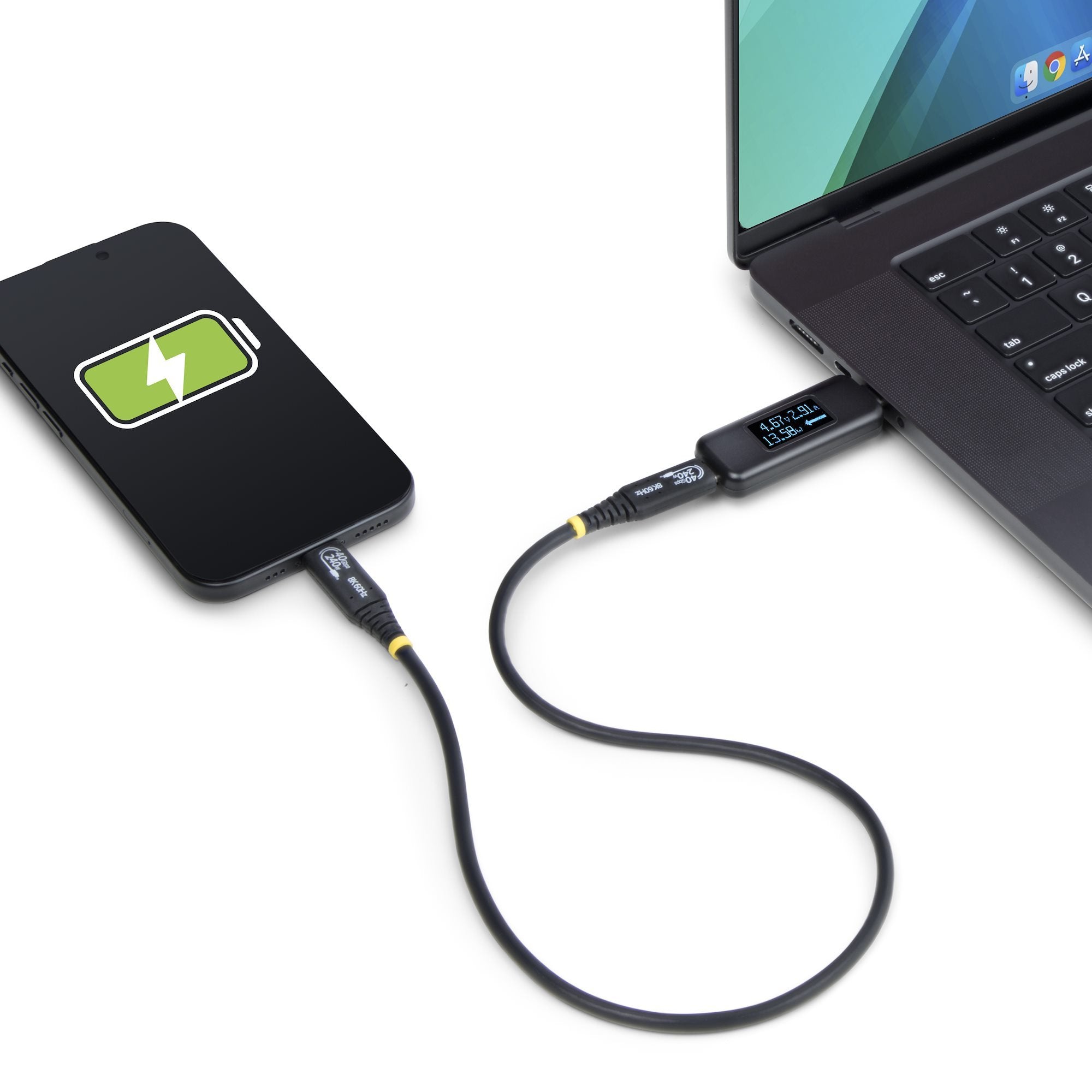 Usb-C Power Tester Digital 240w Bi-Directional Voltage/Current