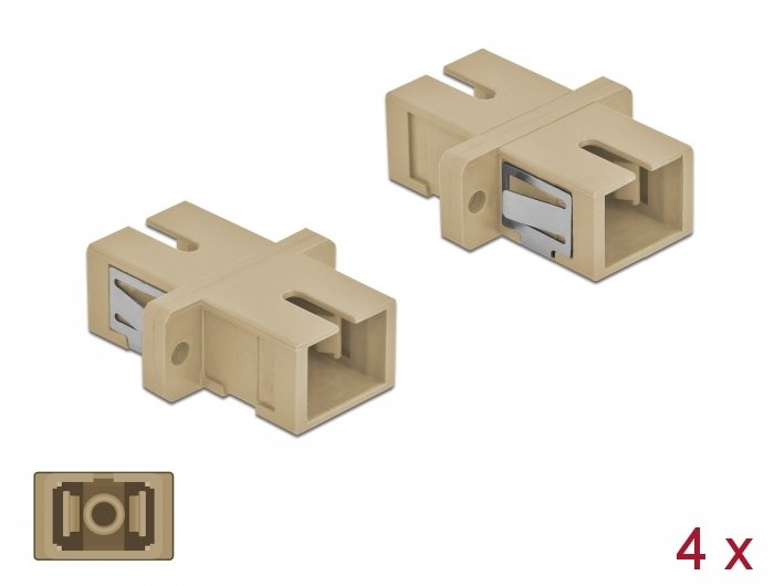 Lwl Kupplung Sc Simplex Buchse Zu Sc Simplex Buchse Multimode 4 Stück Beige