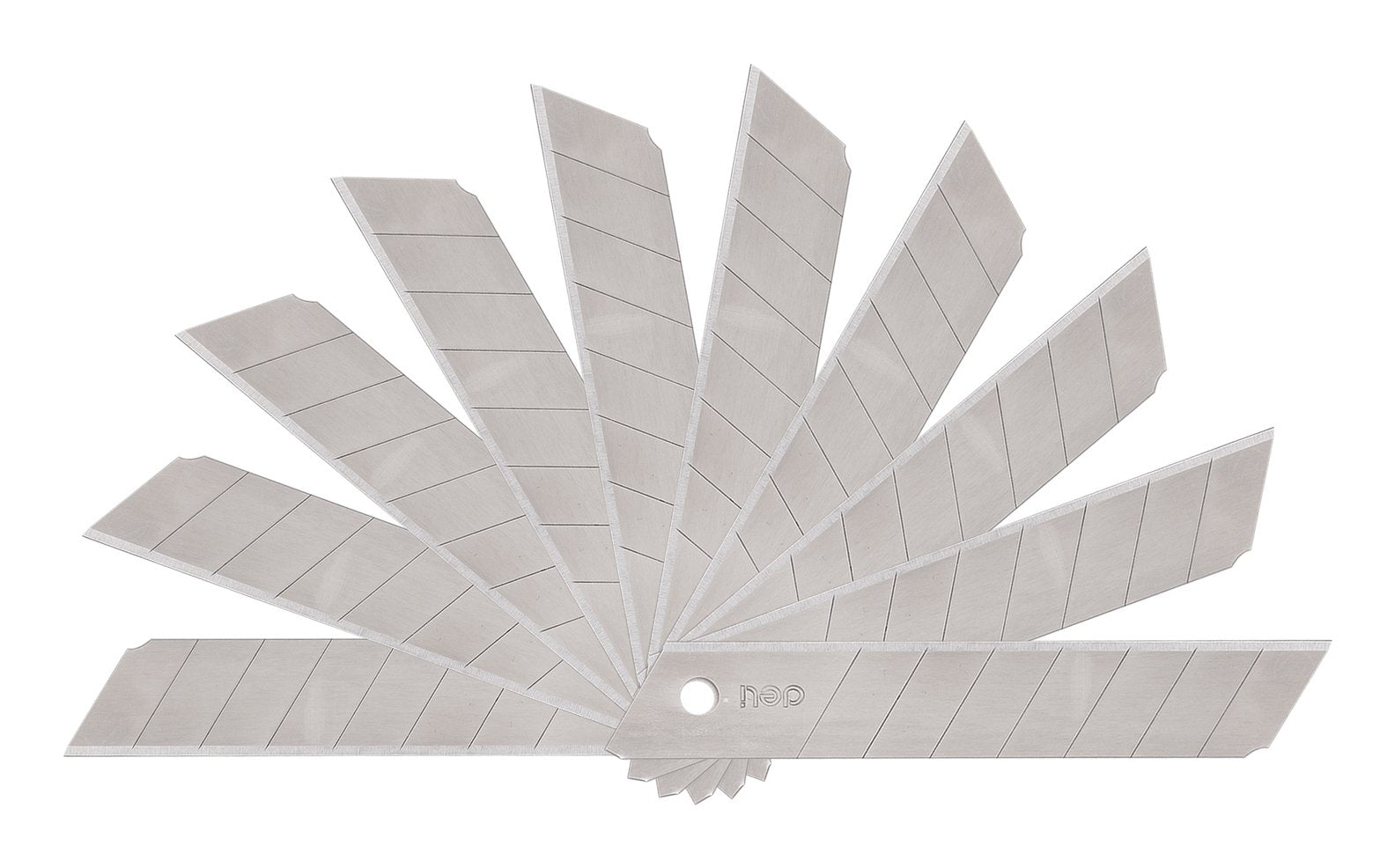 Deli Paq.10 Recambios Cuchilla Cutter 18mm