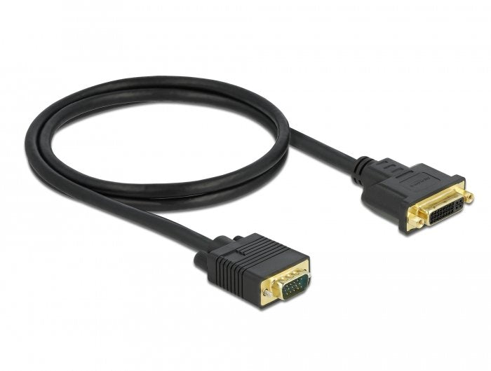 Delock Cable Dvi 24+5 Buchse Zu Vga Stecker 1 M