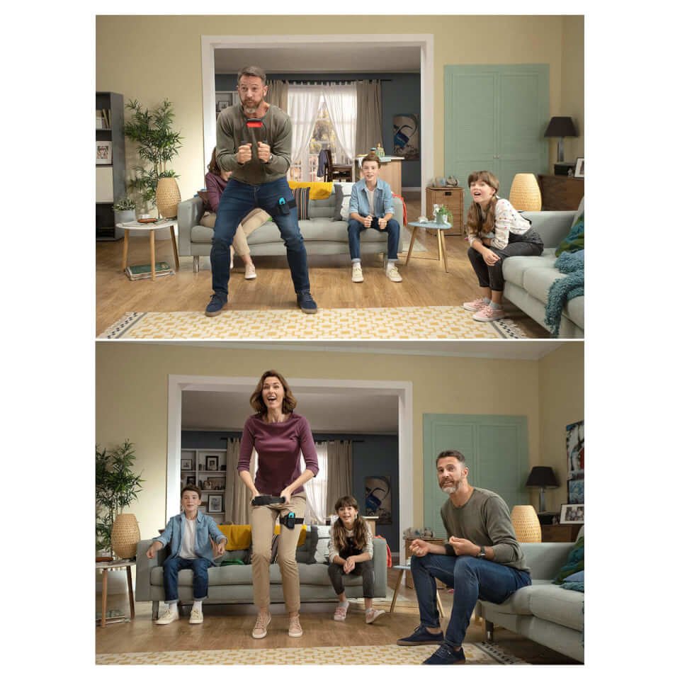 Nintendo Switch Roja Y Azul Incluye 2 Mandos Joy-Con + Juego Ring Fit Adventure + Ring-Con + Cinta Para La Pierna