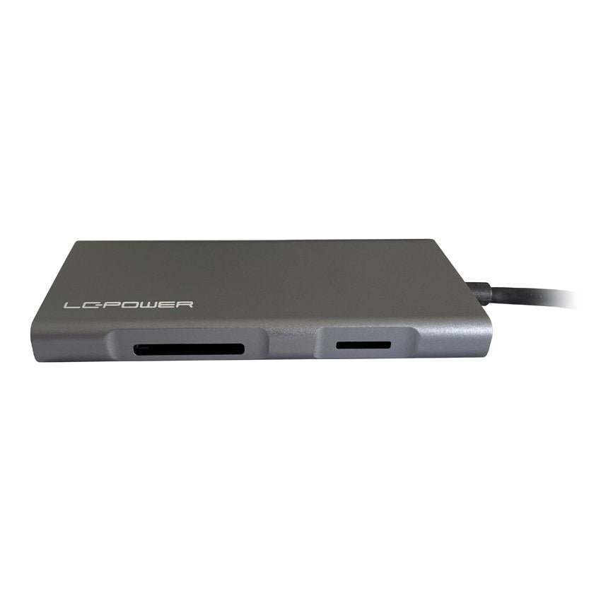 Lc-Power Lc-Hub-C-Multi-5 Base Para Portátil Alámbrico Usb 3.2 Gen 1 (3.1 Gen 1) Type-C Antracita, Negro