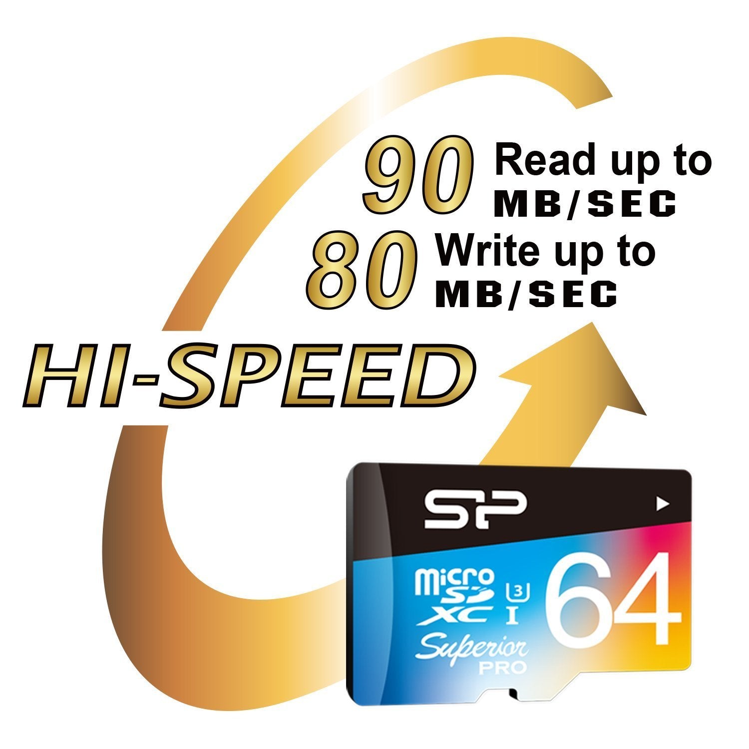 Microsd Card 64gb Silicon Power Uhs1 U3 Superior Pro Col+Ad