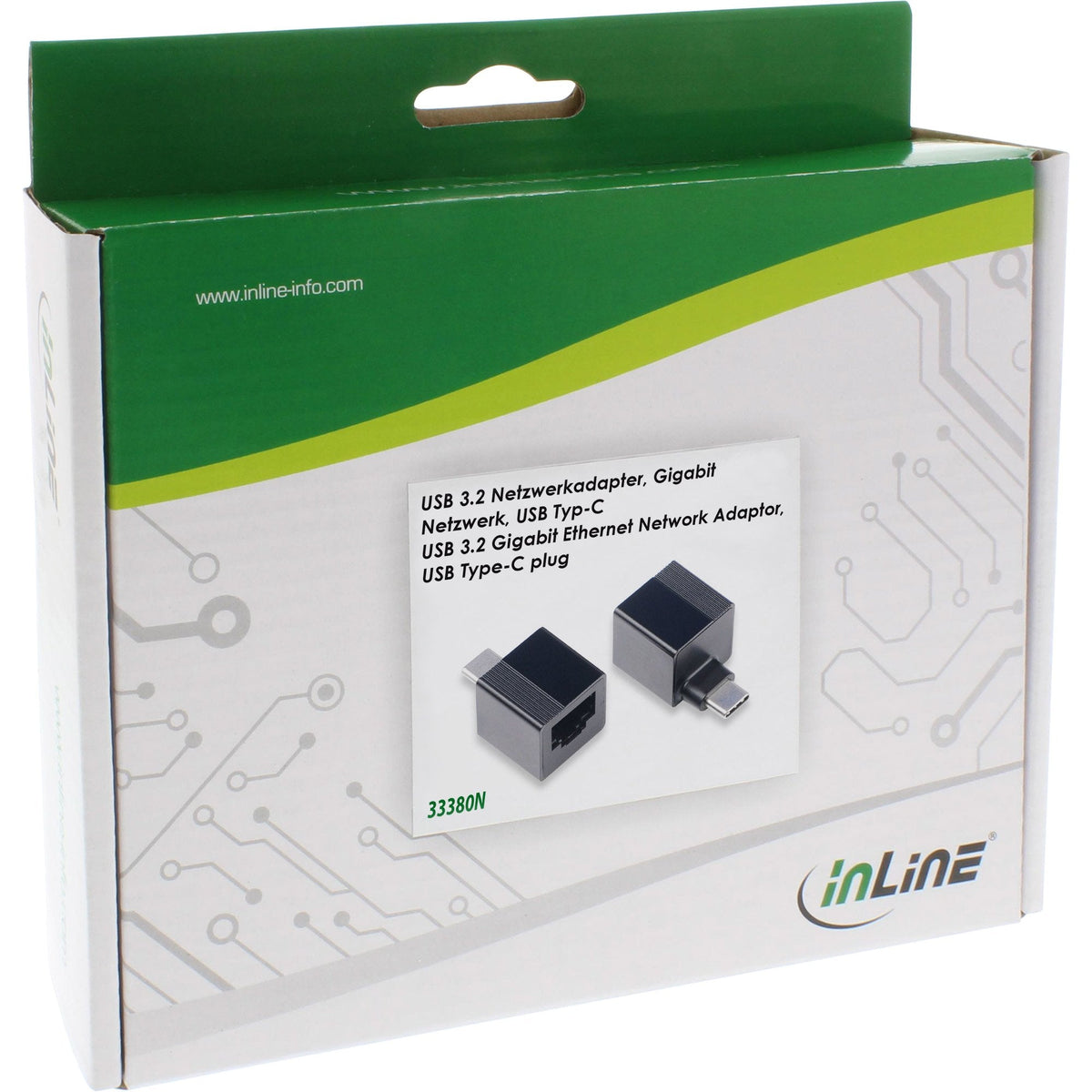 Inline® Usb 3.2 A 1gb/S Network Adapter, Usb Type-C A Rj45
