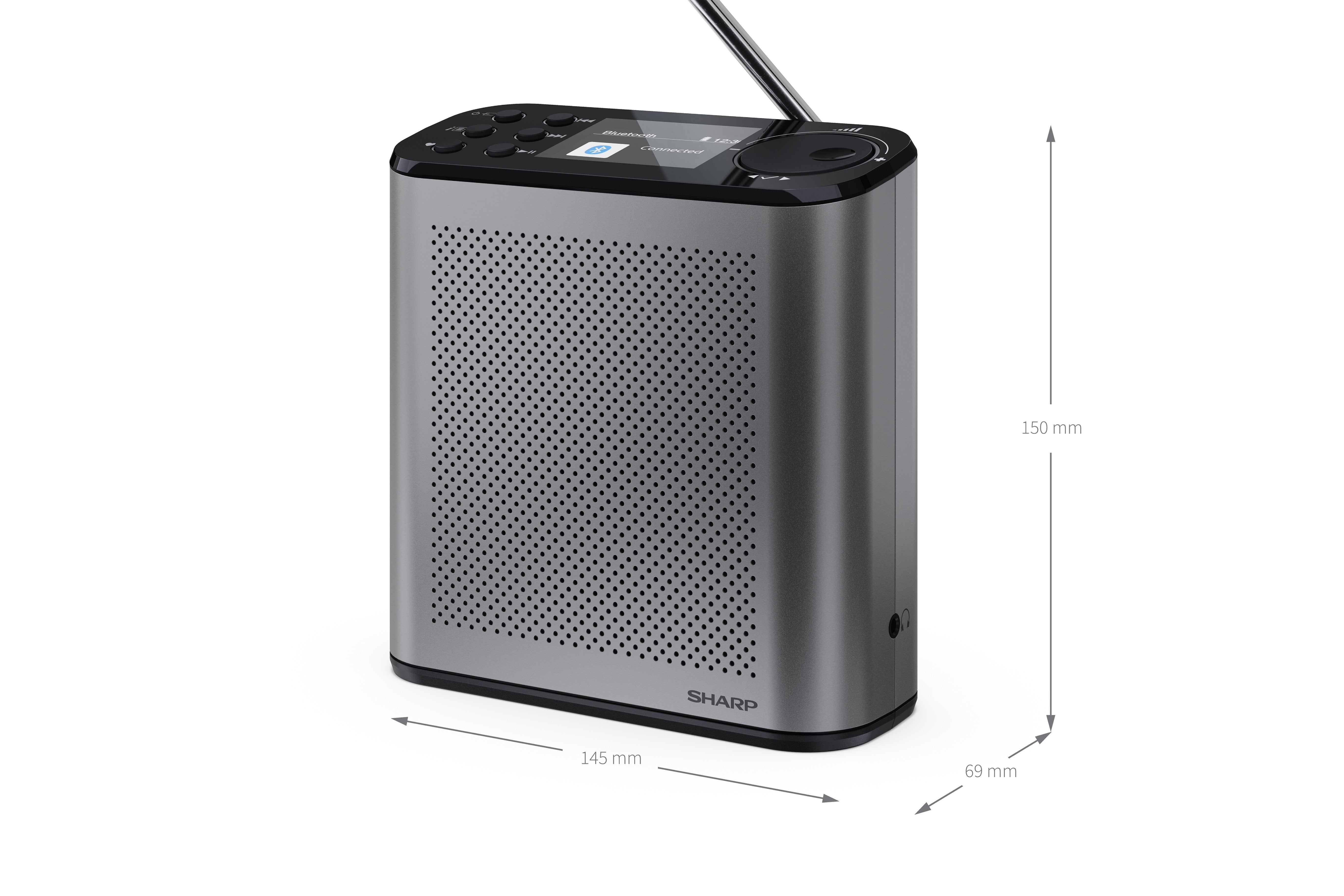 EAN 4974019204468 - Sharp Digitalradio DR-P530 GR Portátil Digital imagen 4