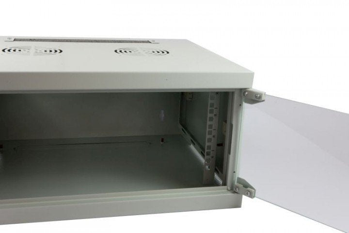 Allnet 19\"Wandgehäuse, 4he, 1-Teilig, T444/B541mm, Lichtgris, Smq-Serie,