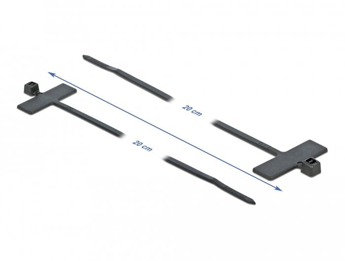 Delock Cablebinder (Vpe 10) Mit Beschriftungsfeld 200 X 2,5mm Negro