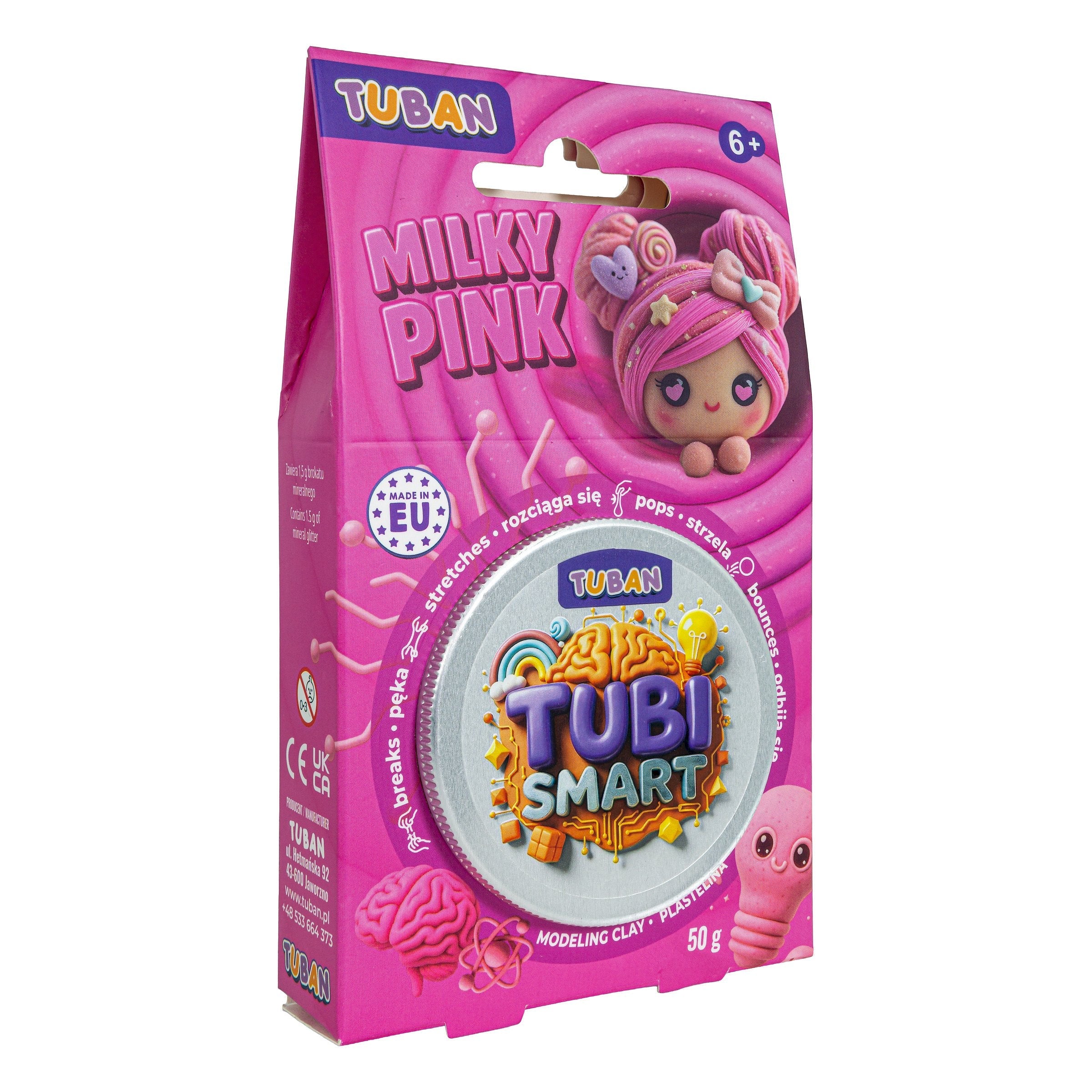 Plastelina Tubi Smart - Milky Pink 50g