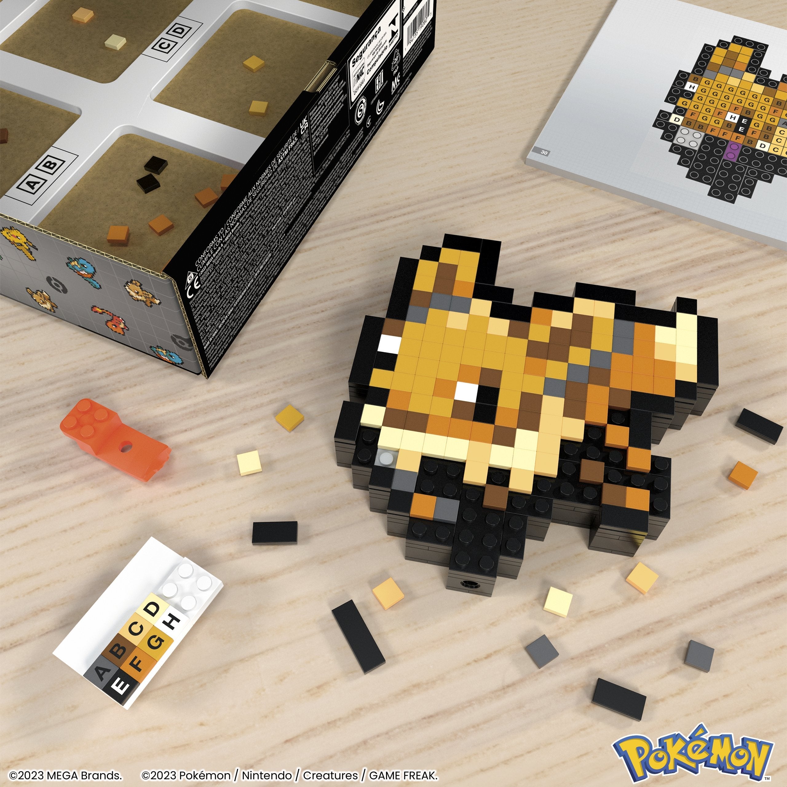 Mattel Mega Pokémon Eevee Pixel Art  Hth78