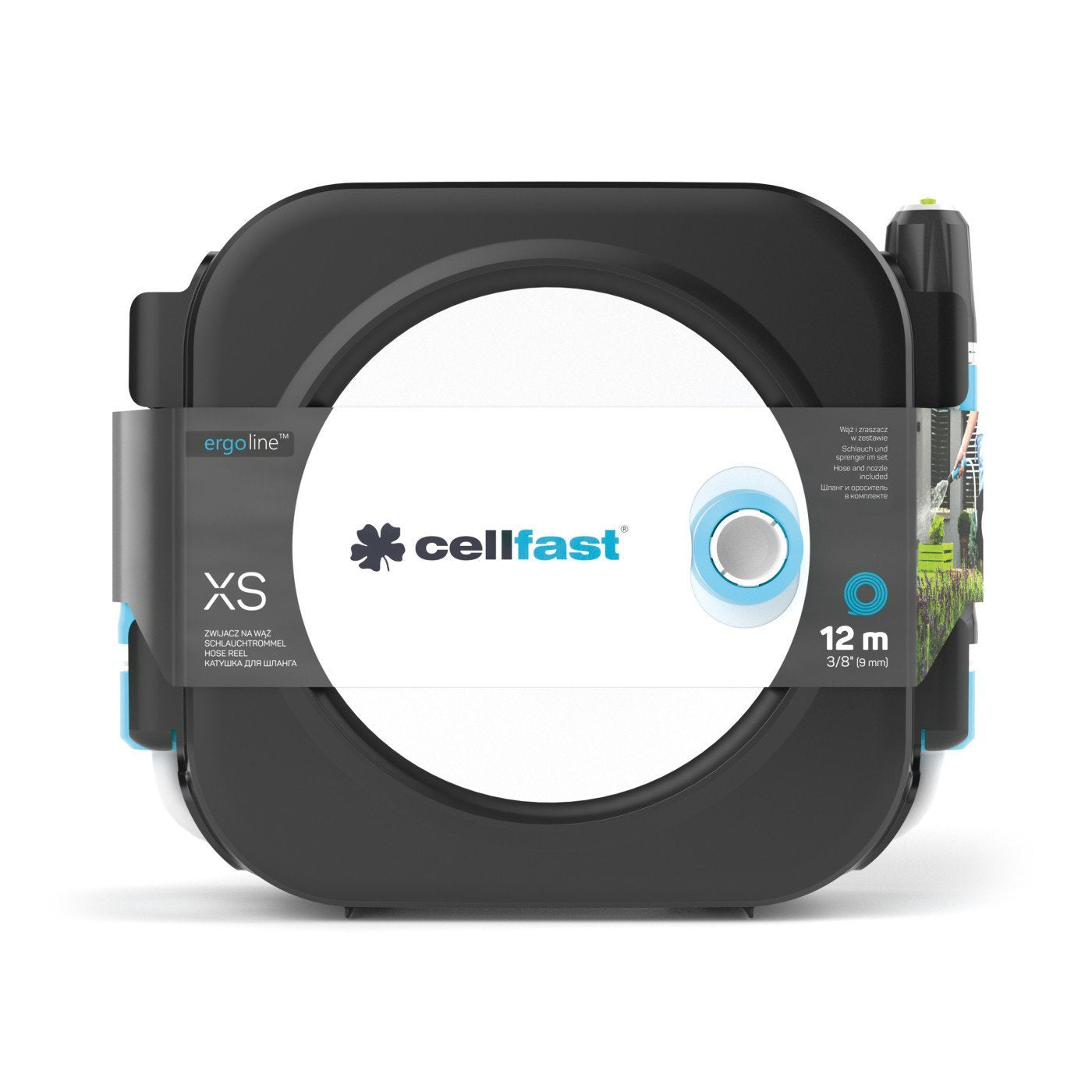 Enrollador De Manguera Equipado De 10 M Ergo Xs Cellfast