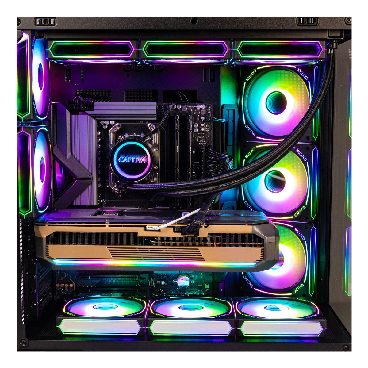 EAN 4046373890851 - CAPTIVA Highend Gaming R89-085 AMD Ryzen™ 7 9800X3D 64 GB DDR5-SDRAM 2 TB SSD NVIDIA GeForce RTX 5080 Win imagen 4