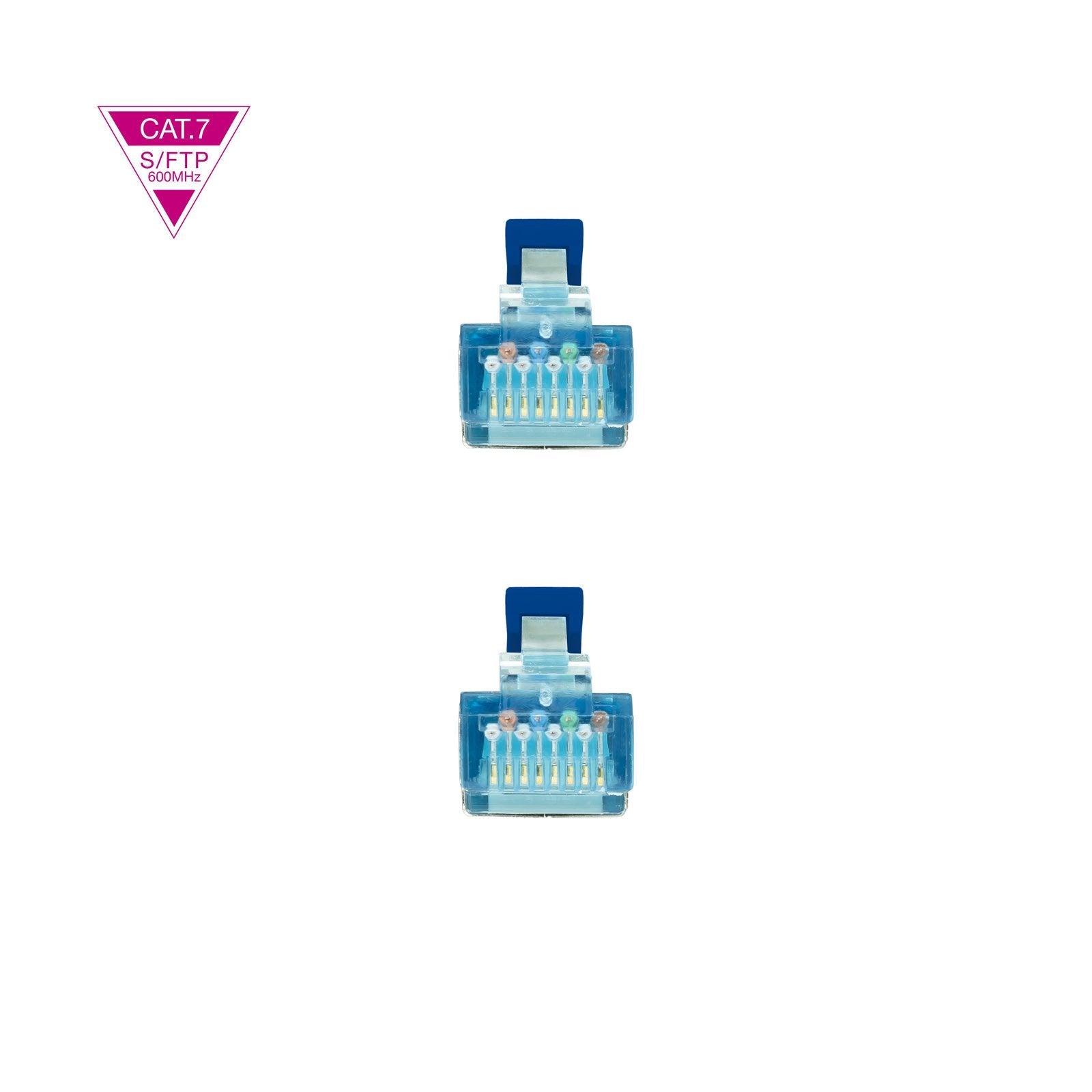 Nanocable Cable Red Cat.7 Lszh Sftp Pimf Awg26 25cm - Azul