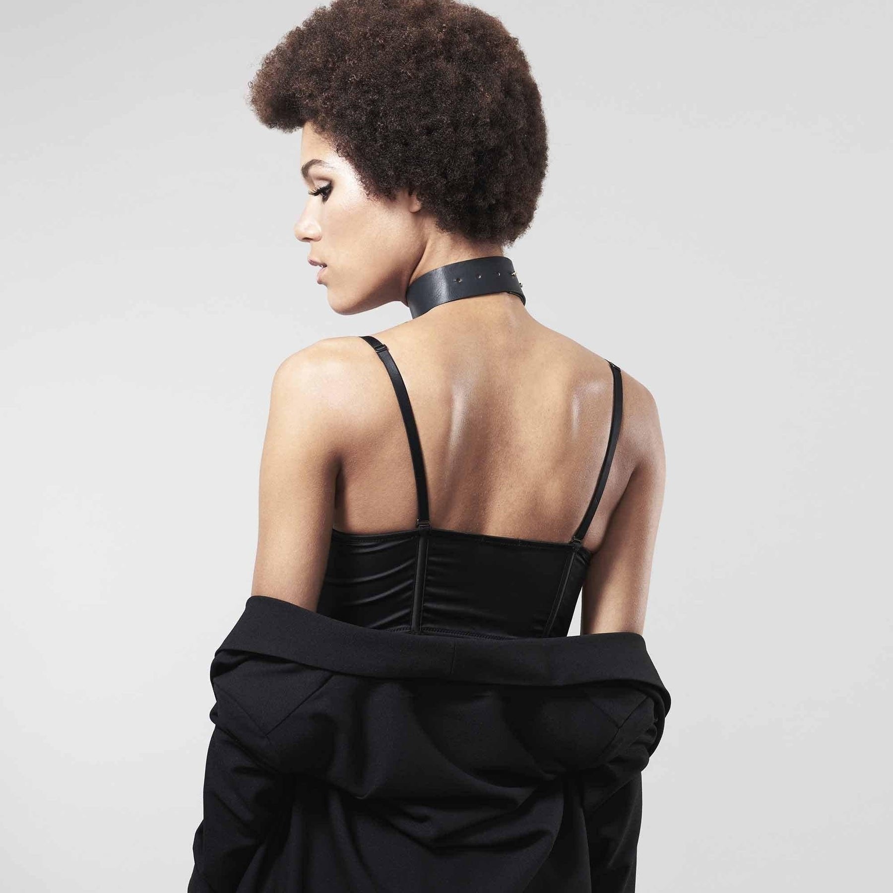 Bijoux Indiscrets Maze - Collar Con Correa Negro