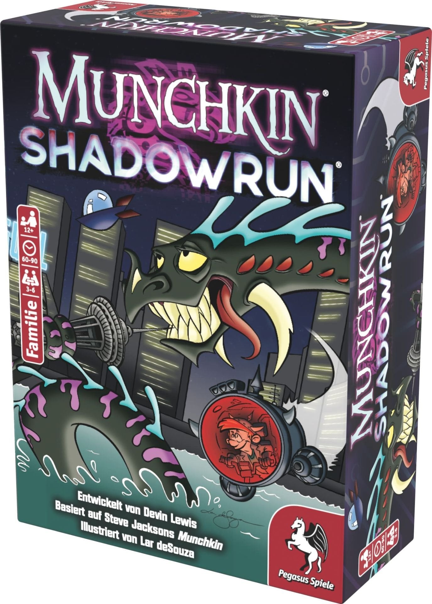 Pegasus Munchkin Shadowrun, Juego De Cartas 17037g