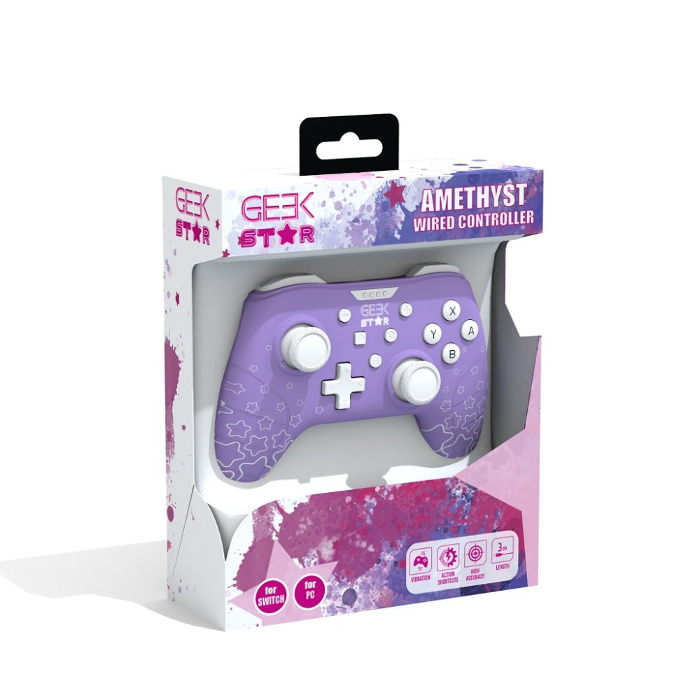 Gamepad Konix Geek Star Para Nintendo Switch   Switch Oled Y Pc