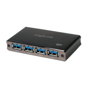 Hub Logilink Ua0282  De Interfaz Usb 3.2 Gen 1 (3.1 Gen 1) Micro-B 5000 Mbit/S Negro