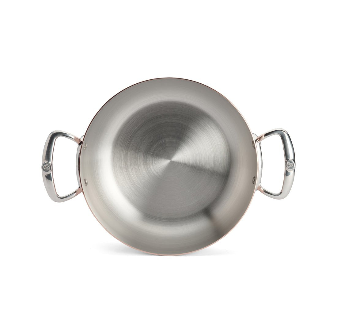 De Buyer Prima Matera Saucepot Copper/Steel 28cm Curved Induct.Cacerola
