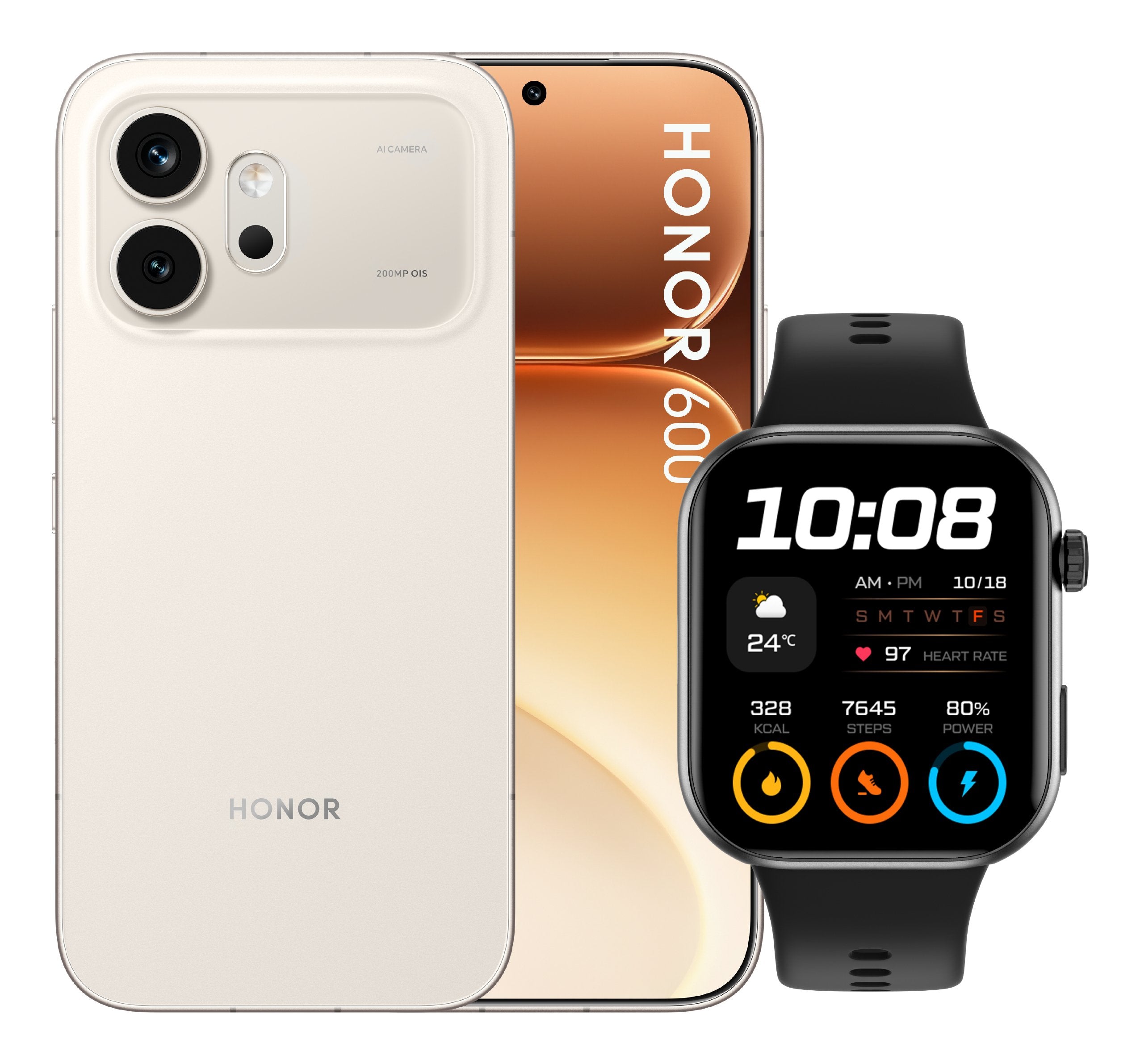 Honor 600 8+256gb 6.57" 5g Desert Gold Ds + Watch 2i Ita
